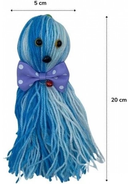 Ahtapot Şekilli Zilli ve Ipli Rengarenk Püsküllü Sevimli Kedi oyuncağı modelleri