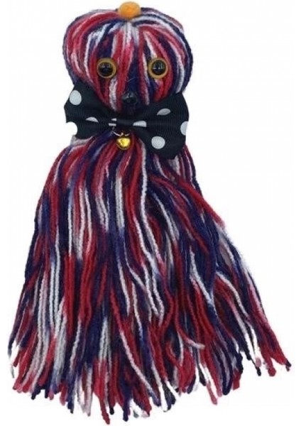 Ahtapot Şekilli Zilli ve Ipli Rengarenk Püsküllü Sevimli Kedi oyuncağı fırsatları