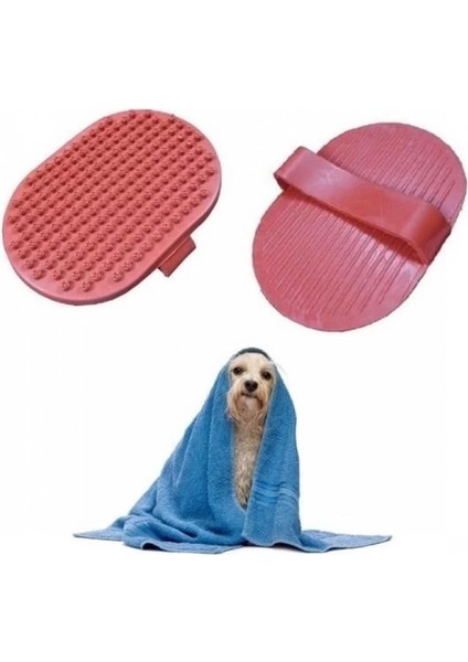 Ergonomik Masajlı Evcil Hayvan Kedi Köpek Yıkama Fırçası Aparatı