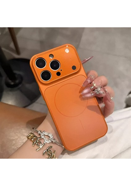 iPhone 13 Promax Uyumlu Magsafe Özellikli 17 Görünümlü Kamera Korumalı ''ag Glass'' Premium Kılıf