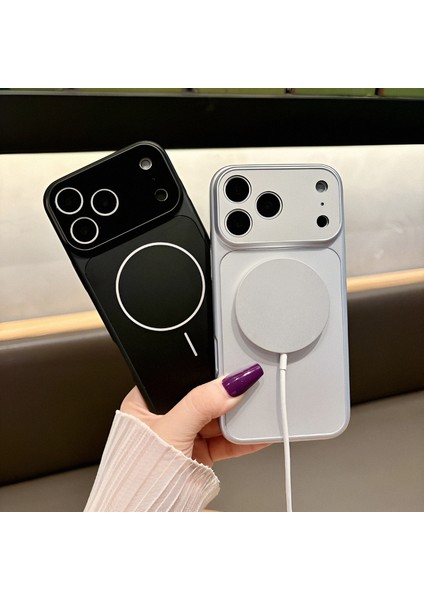 iPhone 13 Promax Uyumlu Magsafe Özellikli 17 Görünümlü Kamera Korumalı ''ag Glass'' Premium Kılıf