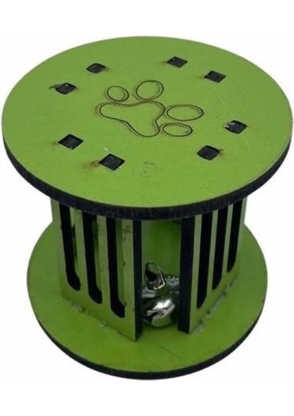 Mini Silindir Eğlenceli Renkli Sağlam Küçük Pati Izi Şekilli Kedi Oyuncağı fırsatları