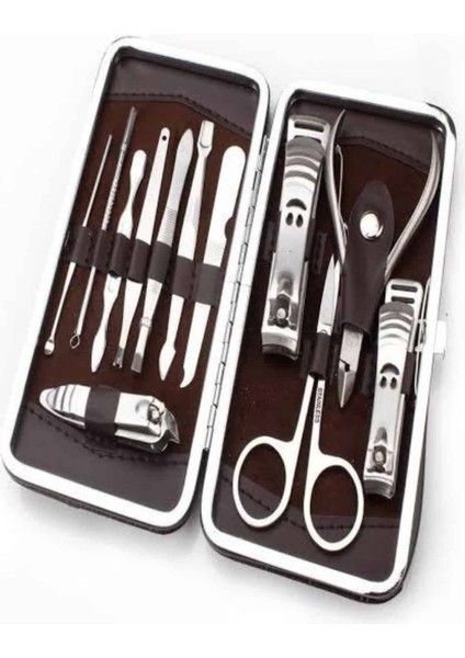 Tırnak Bakımı Tırnak Makası Profesyonel 12 Parça El Ayak Manikür Pedikür Set - FK001T-4SYSH fırsatları