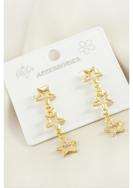 Yıldız Trend Metal Küpe