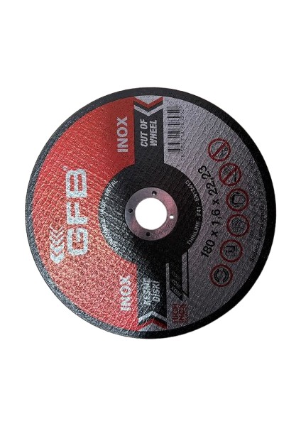 Kesme Taşı 180X1,6 X22,23MM Renk Siyah