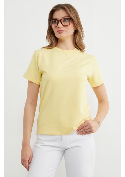 Basic Bisiklet Yaka Tişört modelleri