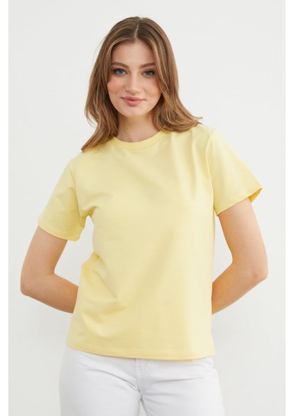 Basic Bisiklet Yaka Tişört