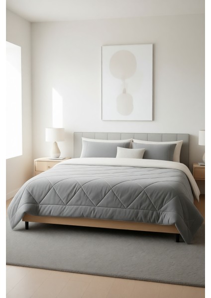 Wellsoft Çift Kişilik Gri (195x215) fiyatları