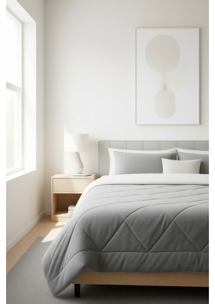 Wellsoft Çift Kişilik Gri (195x215) modelleri