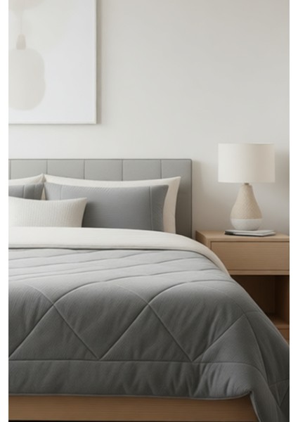 Wellsoft Çift Kişilik Gri (195x215) fırsatları