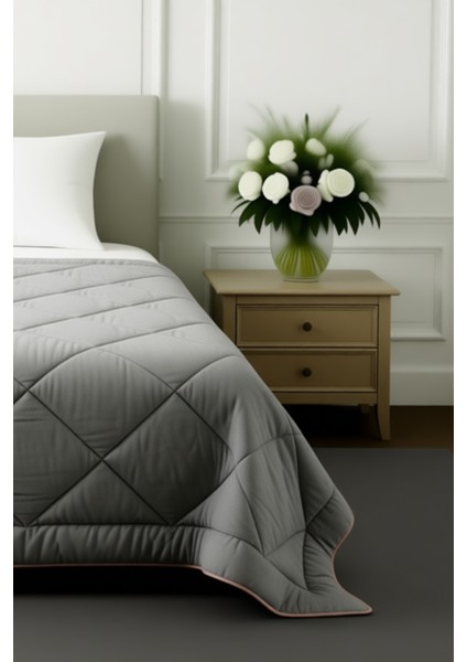 Polycotton Fırçalı Çift Kişilik Gri-Capuccino (195x215) indirimleri