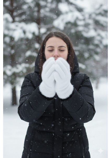 Kadın Tavşan Tüylü Eldiven Üşütmez Eldiven fiyatları