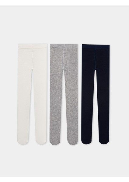 Yeni Sezon Kız Çocuk Külotlu Çorap 3'lü