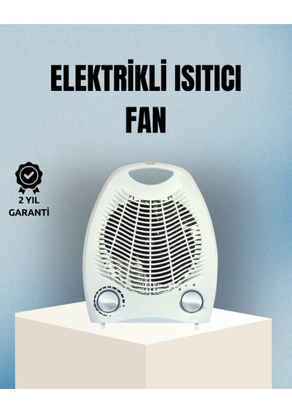 Fanlı Elektrikli Isıtıcı – 3 Kademeli Isı Ayarı ve Güvenli Kullanım - FK001T-4SWEP8