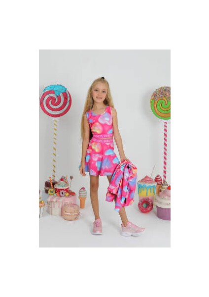 Kız Çocuk Gym Heart Şort Etek fiyatları