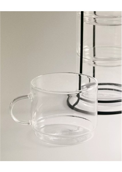 Standlı Borosilikat 4'lü Fincan Seti fiyatları