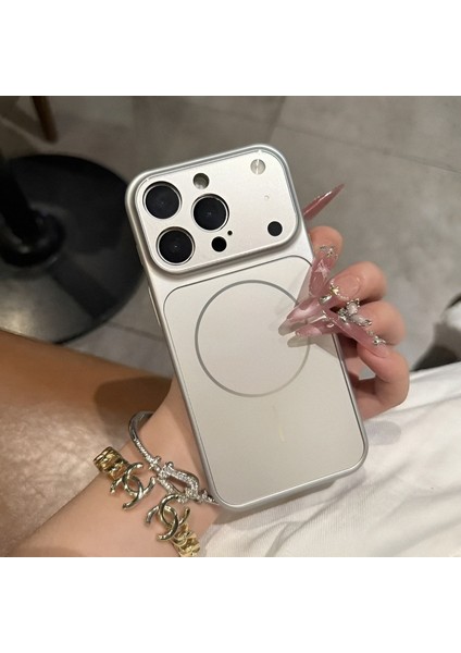 iPhone 14/15 Plus Uyumlu Magsafe Özellikli 17 Görünümlü Kamera Korumalı ''ag Glass'' Premium Kılıf