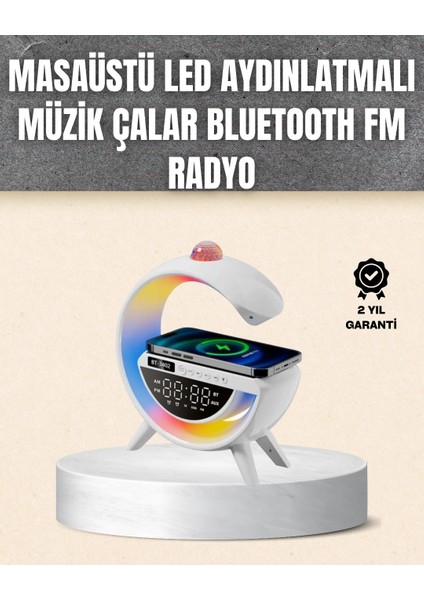 Bfs 7 Ses Efektli Rgb Işıklı Fm Destekli Kablosuz Şarjlı Bluetooth Hoparlör