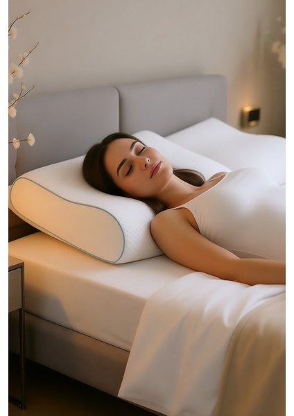 Visco Tek Boyun Destekli Ortopedik Yastık