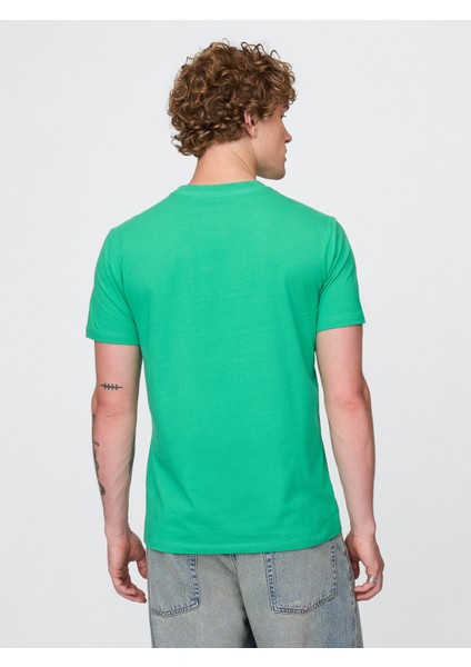 Erkek Fıstık Yeşili Gap Logo T-Shirt fırsatları