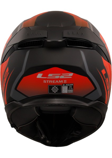 Stream 2 Fury Mat Siyah-Gri-Kırmızı Kask