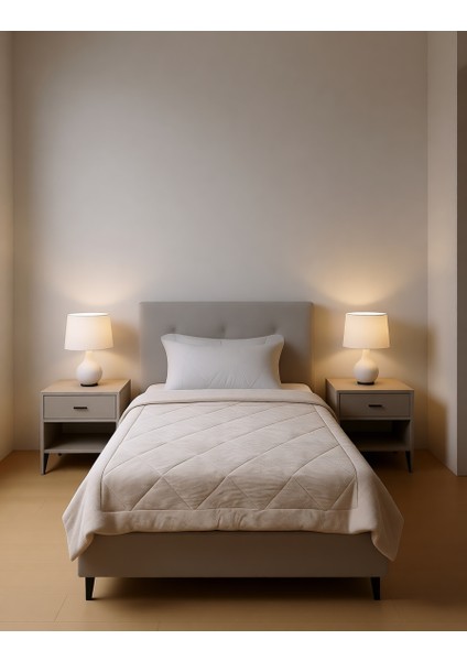 Wellsoft Tek Kişilik Yorgan Capuccino (155x215) fiyatları