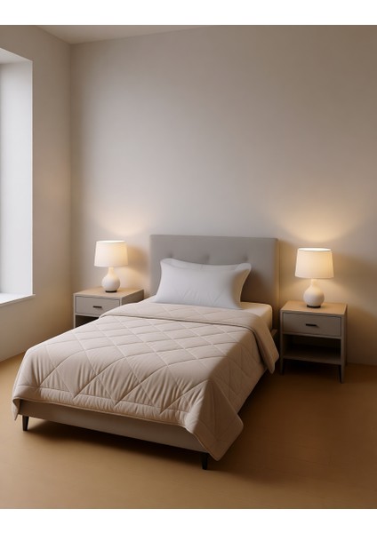 Wellsoft Tek Kişilik Yorgan Capuccino (155x215) modelleri