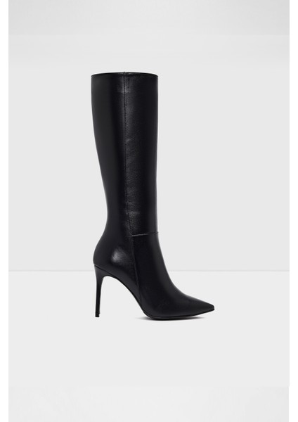 Paris-Tr Çizme Topuklu Çizme - Siyah
