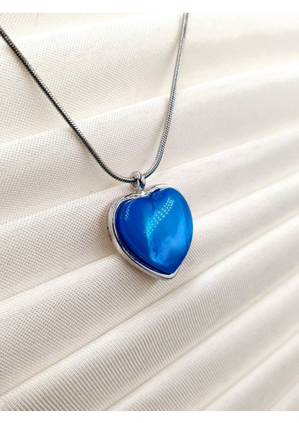 Kalp Tasarımlı Zarif Kolye - 316L Paslanmaz Çelik | Gümüş