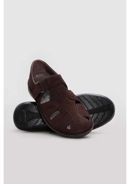 Hakiki Deri Erkek Klasik Sandalet 662MA119B modelleri