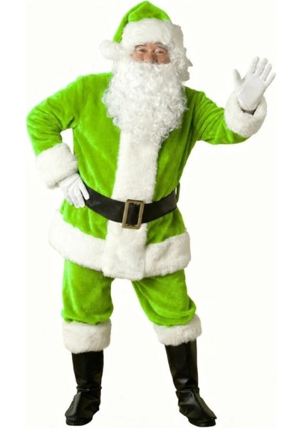 Açık Yeşil Noel Baba Kostümü Yetişkin fırsatları
