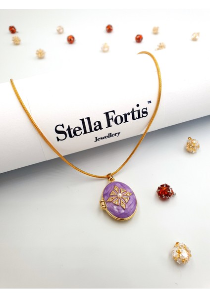 Mine Detaylı Kapaklı Madalyon Kolye – Altın Renk Yılan Zincir fırsatları