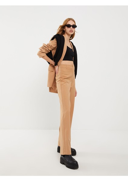 Yeni Sezon Kadın Standart Fit Düz Pantolon