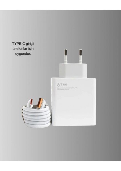 Ieg 67W Süper Hızlı Şarj Adaptörü ve Kablo Seti – Güvenli, Kompakt ve Ergonomik Tasarım indirimleri