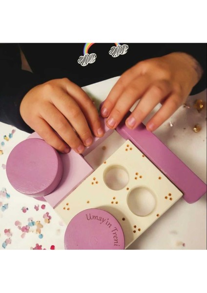 Renkli Ahşap Tren ve Bebek Oyuncakları - Yenidoğan Seçimi