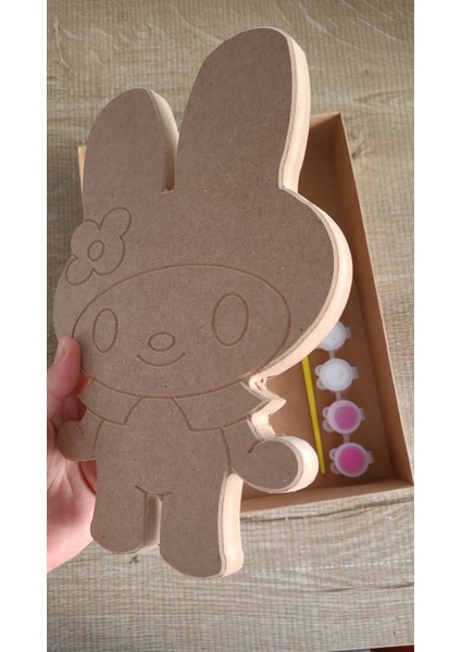 Bej Ahşap Boyama Kiti, Yaratıcı ve Eğlenceli Hobi Seti fırsatları