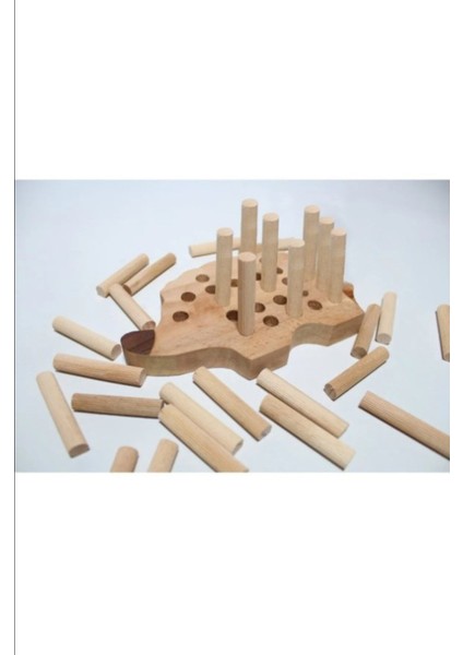 Ahşap Kirpi ve Elma Ip Geçirme Eğitici Oyuncak Seti, Montessori Tavsiye modelleri