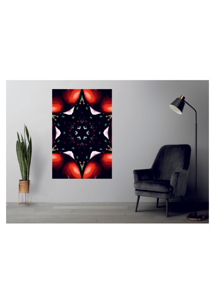 Muhteşem Kırmızı Yıldız Temperli Cam Üzerine Tablo Sevgilinize Yılbaşı fiyatları