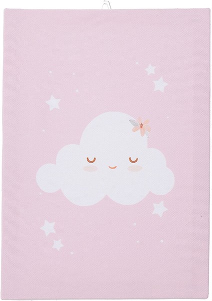 Bebek Odası Kanvas Tablo Pembe