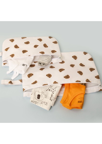 Unisex Ayıcık 2li Kirli-Temiz Çanta modelleri