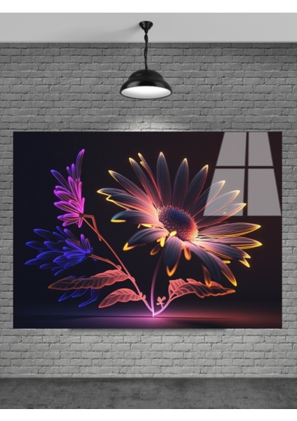 Sevilen Seri Çiçek Cam Tablo