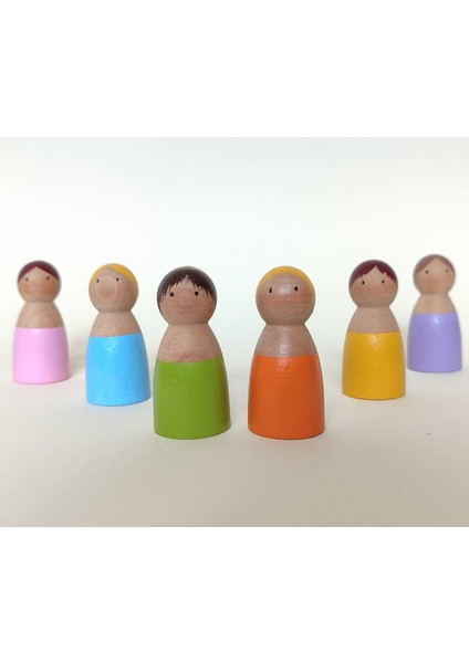 Renkli Ahşap Bebek Oyuncak, Eğlenceli ve Güvenli Çocuklar Için Harika Seçenek