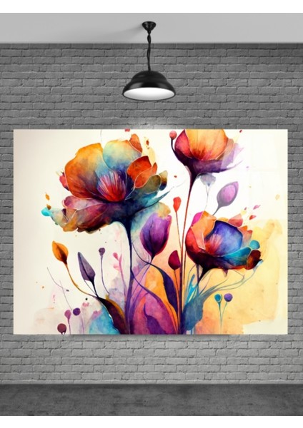 Sevilen Seri Çiçek Cam Tablo