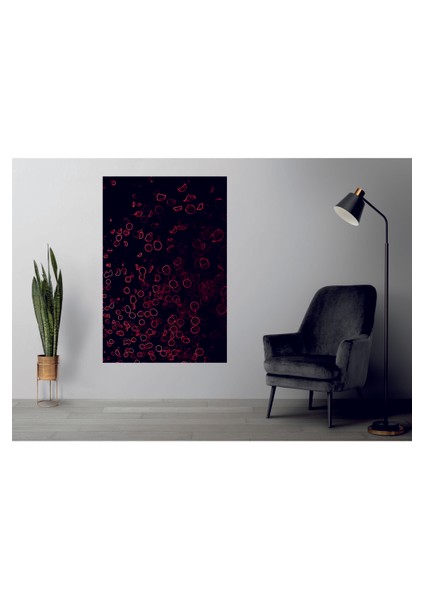 Muhteşem Kırmızı Yuvarlaklar Tablosu Temperli Cam Üzerine Tablo Sevgilinize Yılbaşı Hediye fiyatları