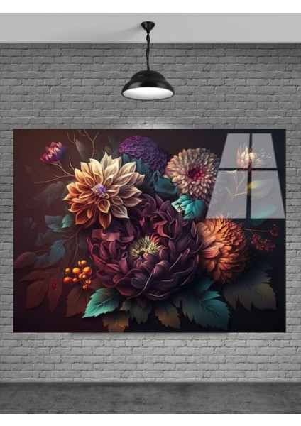 Sevilen Seri Çiçek Cam Tablo