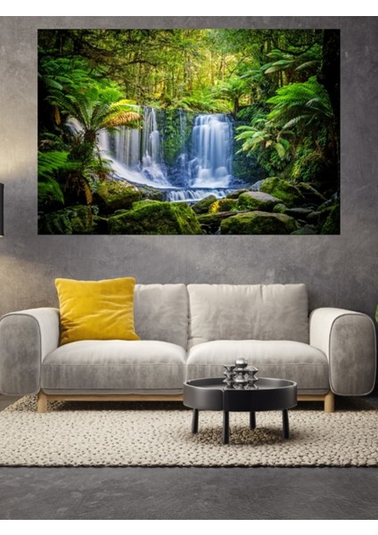 Doğa ve Orman Şelale Cam Tablo fiyatları