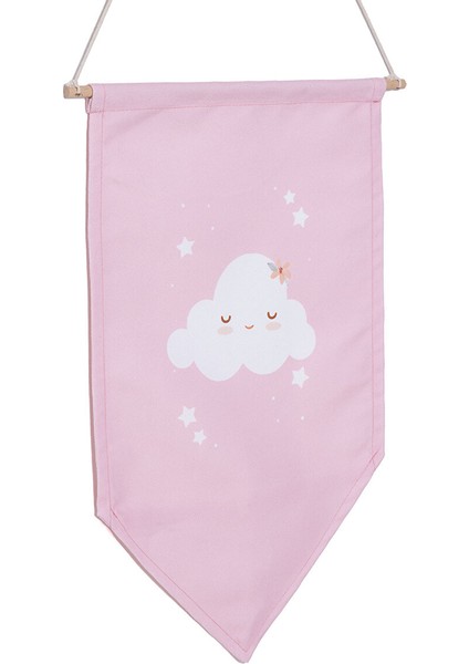 Bebek Odası Duvar Flama Pembe modelleri