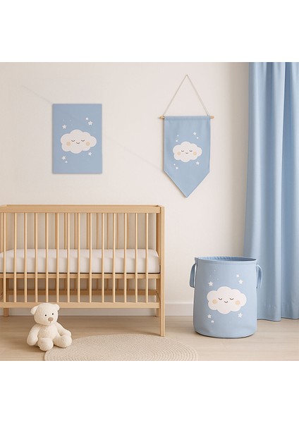 Bebek Odası Duvar Flama Mavi fiyatları