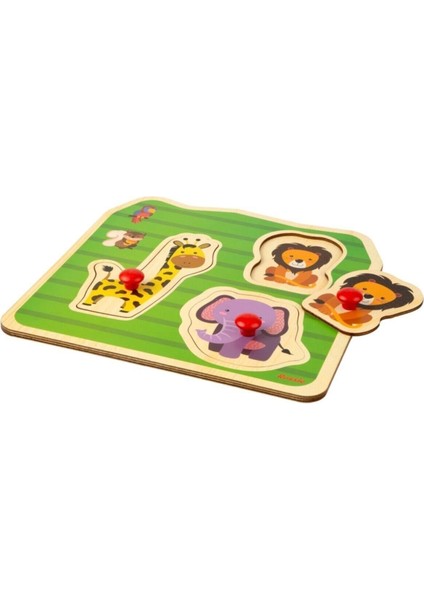 Renkli Ahşap Ilk Yapboz Vahşi Hayvanlar, Eğlenceli ve Öğretici Oyun Seti fiyatları