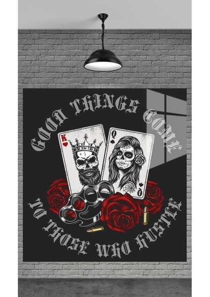 Iskambil Kartları Temperli Cam Üzerine Tablo Sevgilinize Yılbaşı Hediye